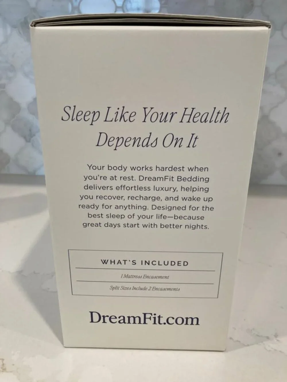 NEW DreamFit Queen Mattress Cover Protector – Waterproof 360° Encasement